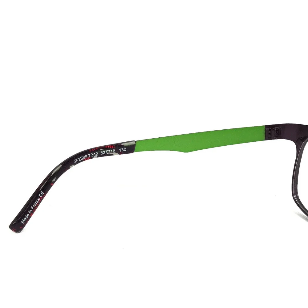 J.F. Rey Eyeglasses Frames JF2599 7342 Purple Green Textured Ribbed 53-18-130